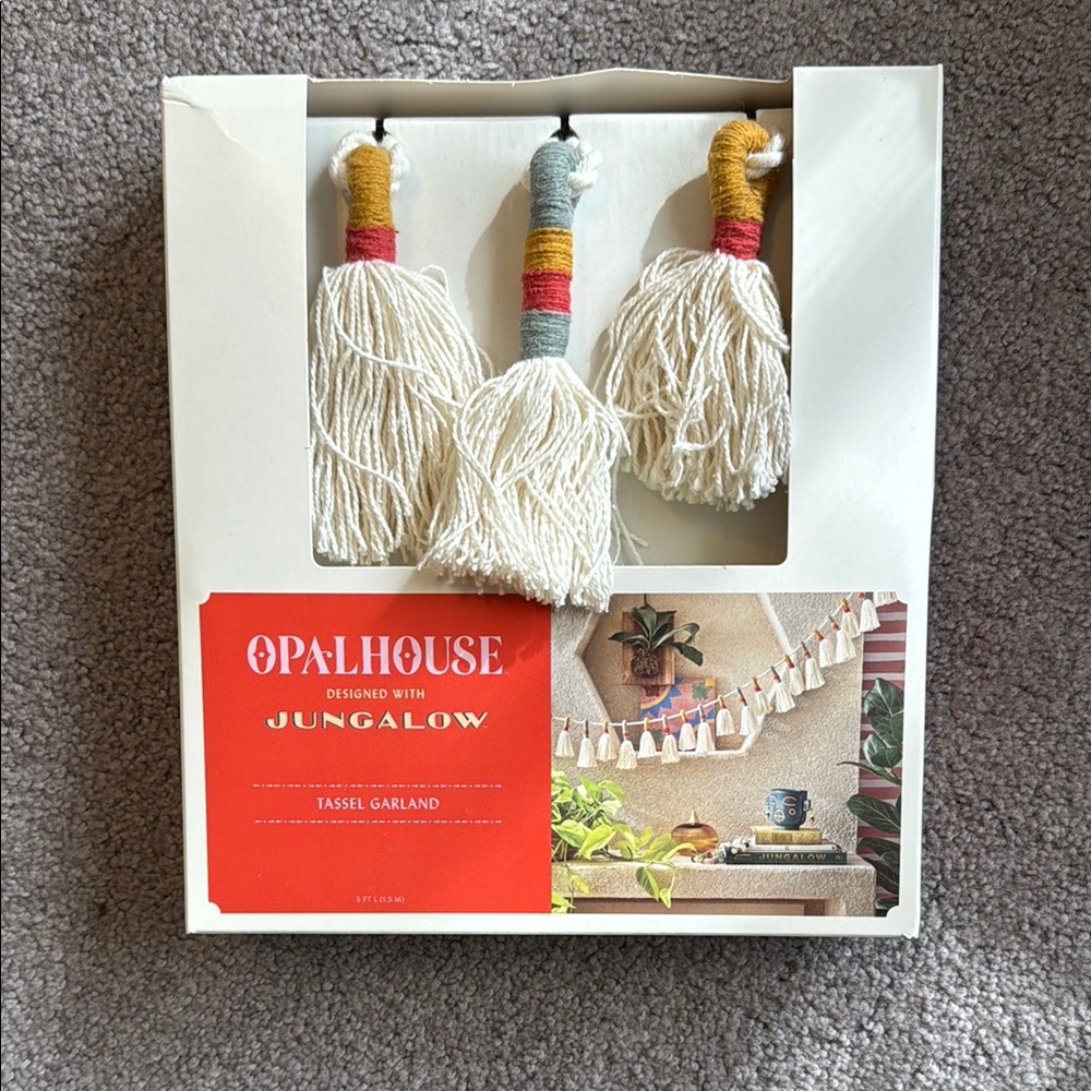 Opalhouse Jungalow Tassel Garland - Cream, Red, Yellow